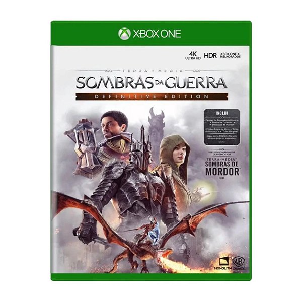 Jogo Terra-Média Sombras da Guerra Definitive Edition - Xbox One Seminovo
