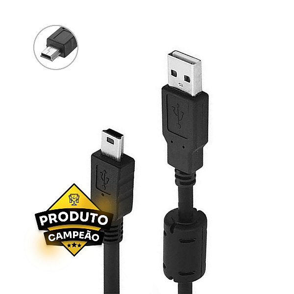 Cabo USB V3 com Filtro de Interferência 2m PS3 KP-5059