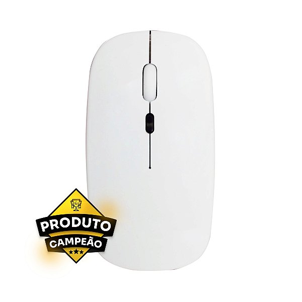 Mouse Kapbom Wireless KA-618 Recarregável Branco