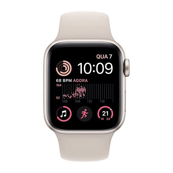 Apple Watch Series SE 2º Geração 44mm GPS A2723 Starlight Aluminum Case -  SL Shop - A melhor loja de smartphones, games, acessórios e assistência  técnica