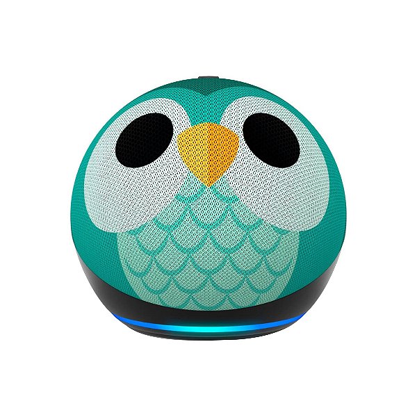 Caixa de Som Amazon Echo Dot 5º Geração Kids Edition Owl Coruja