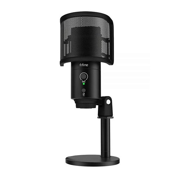 Microfone Condensador Fifine USB-C K683B Preto