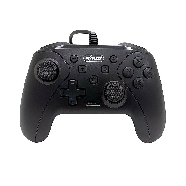 Controle Com Fio Multiplataforma Switch/PS3/Android/PC Knup KP-CN700 Preto