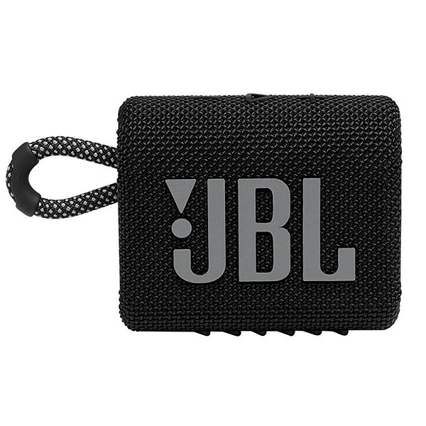 Caixa de Som Portátil Bluetooth JBL Go 3 Speaker Preto
