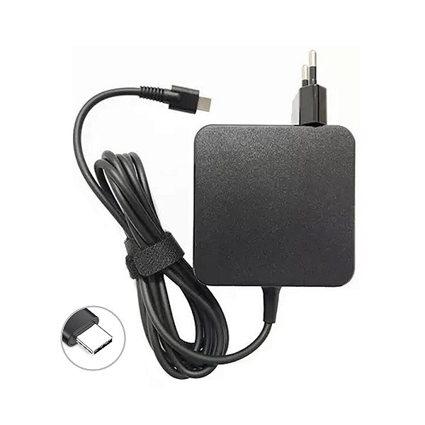Fonte para Notebook e Nintendo Switch Grasep D-PDC65 65W USB-C Bivolt