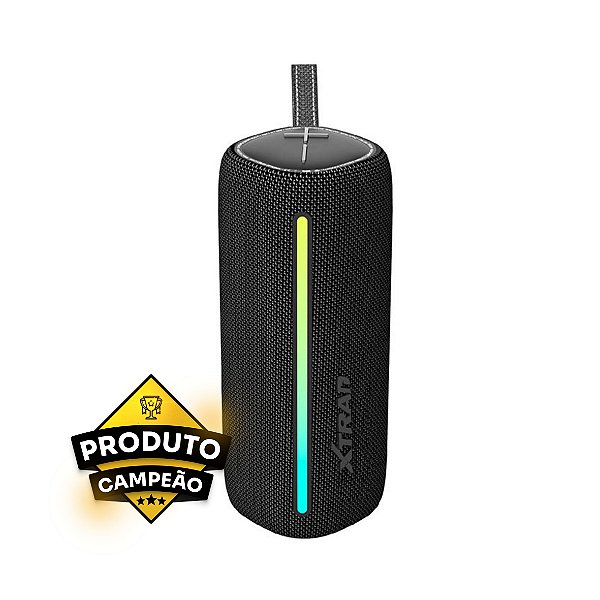 Caixa de Som Bluetooth Xtrad WS-803 RGB Rádio FM Preto