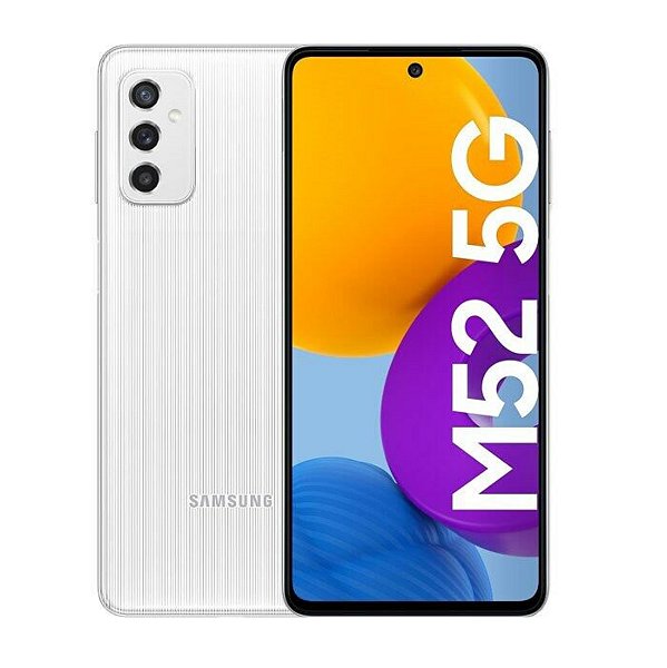 Smartphone Samsung Galaxy M52 5G 128GB 6GB Branco Seminovo