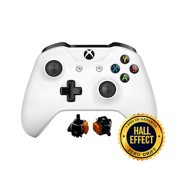 Controle Sem Fio Original Xbox One Hall Effect Branco Seminovo