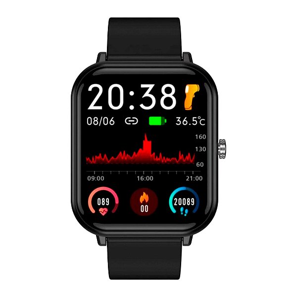 Smartwatch Lux Time Q9Pro Preto
