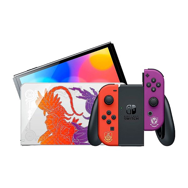 Console Nintendo Switch Oled Pokémon Escarlate - Brasil Games