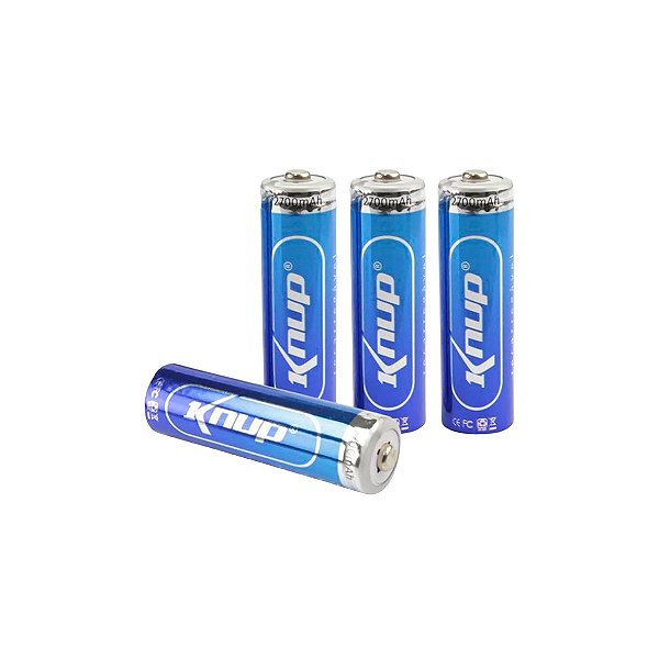Pilha AA Recarregável Knup 2700mAh KP-4800AA - 4 UN