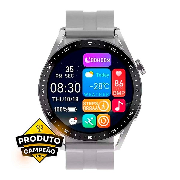 Smartwatch HW28 Pro Wearfit Prata