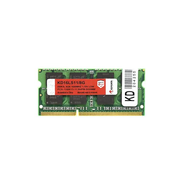 Memória para Notebook KeepData 8GB DDR3L 1600MHz