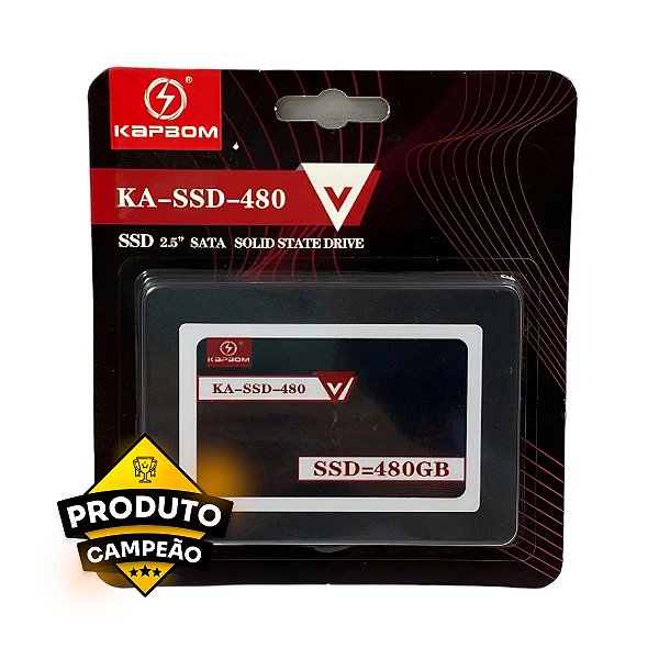 HD Interno SSD 480GB Kapbom SATA III KA-SSD-480 2.5 Pol
