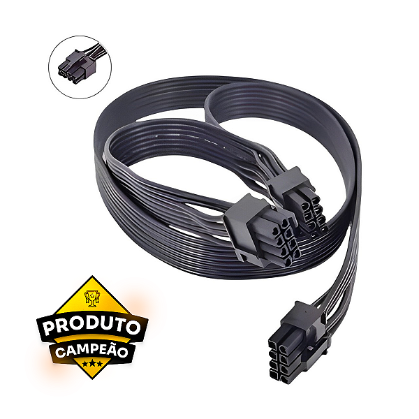 Cabo para Fonte Modular PCI-e 8 Pinos 6+2 Duplo