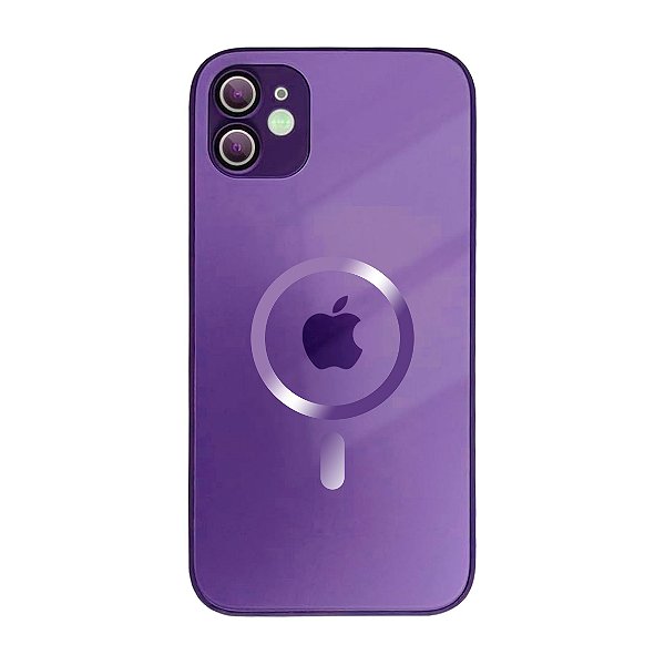 Capa MagSafe para iPhone 12 Fosca Com Proteção De Câmera