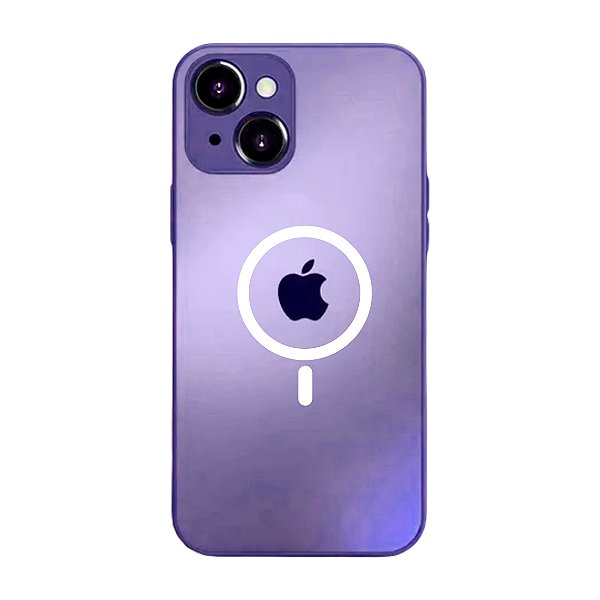 Capa MagSafe para iPhone 14 Fosca Com Proteção De Câmera
