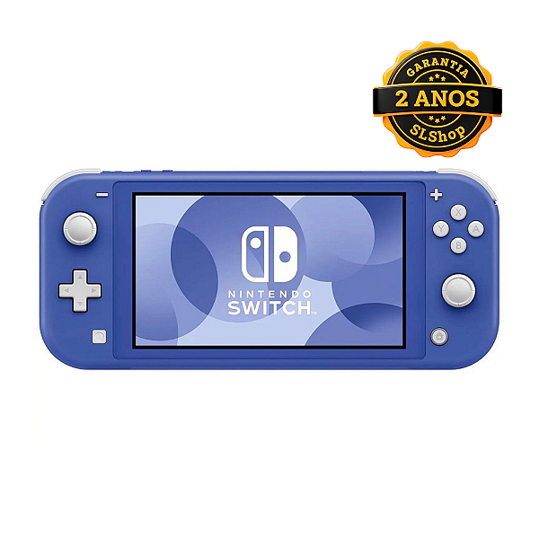 Console Nintendo Switch Lite 32GB Azul + Jogos Digitais + Cartão de Memoria 256GB