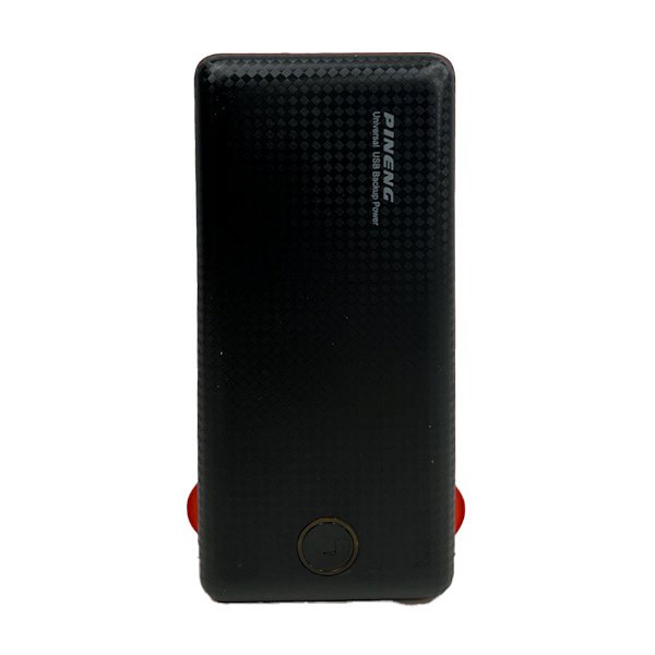 Carregador Portátil Pineng Power Bank 20000 mAh PN-959 Preto/Vermelho