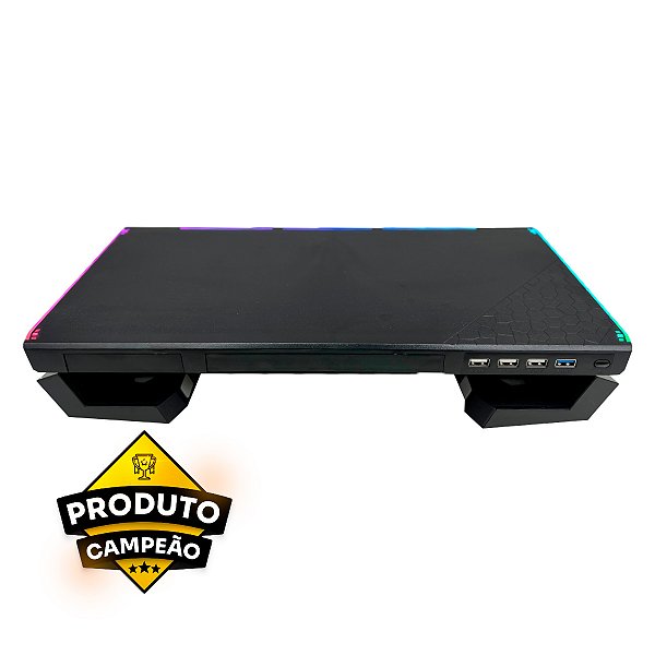 Suporte para Monitor Multifuncional RGB Revenger ATZ001 Preto