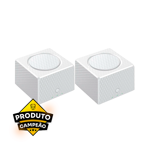 Kit Roteador + Repetidor Wi-Fi Mesh Knup KP-RW404/MS Branco