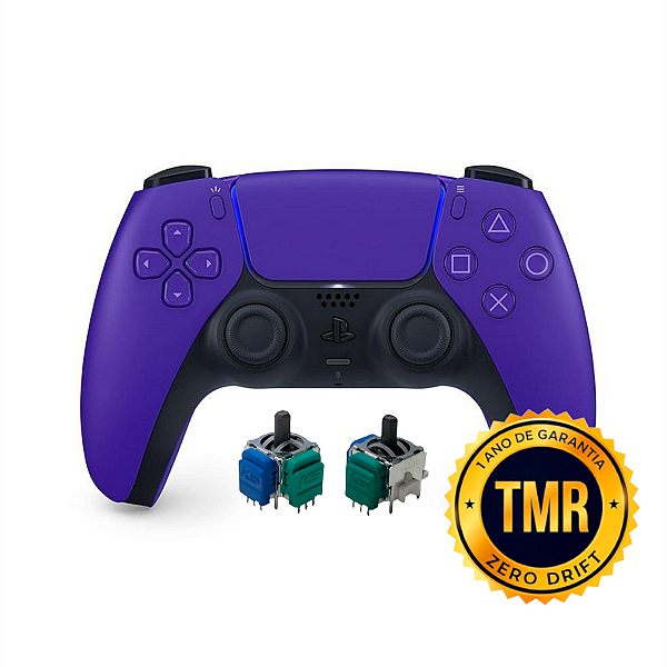 Controle Sem Fio Original PS5 DualSense TMR Galactic Purple Seminovo