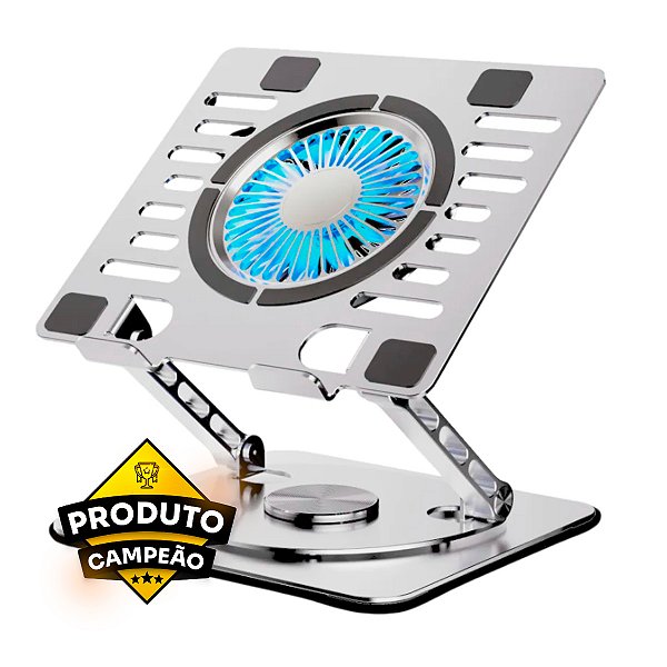 Suporte Notebook Rotação 360º Com Cooler Oberon OR-SP244