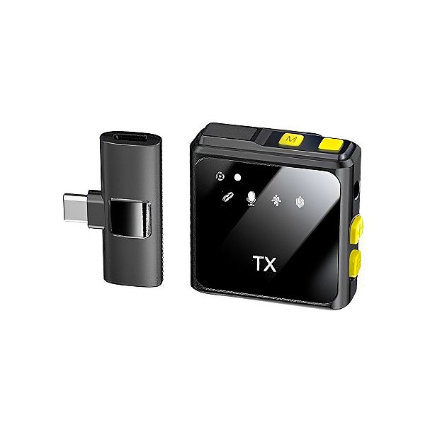 Microfone Lapela Wireless Onistek ON-MC815 USB-C