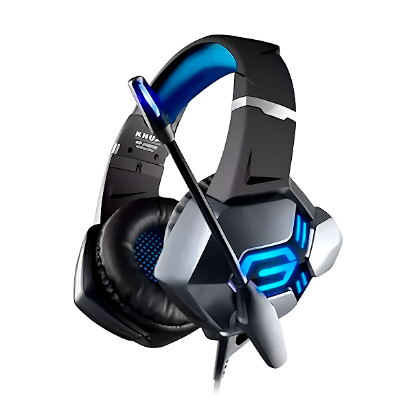 Headset Gamer Com Fio Iluminação LED Knup KP-FN600