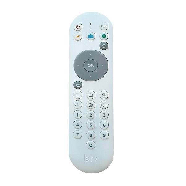 Controle TV Box BTV B13 Bluetooth Branco