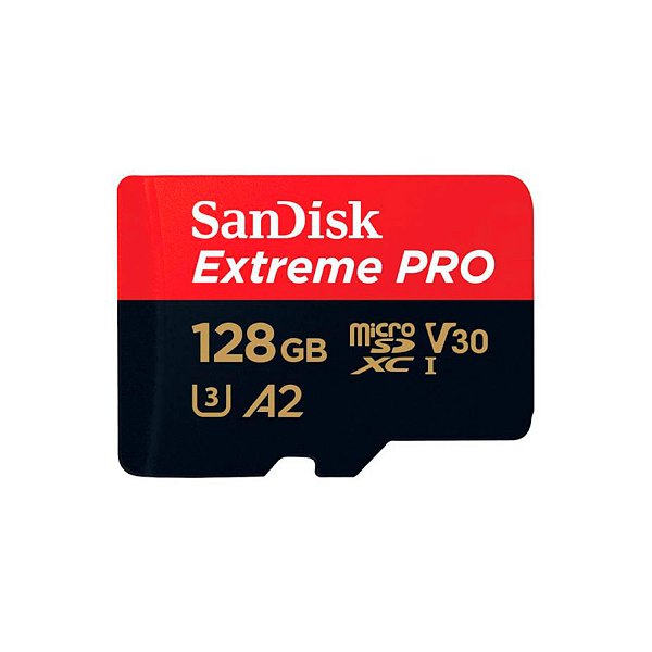 Cartão de Memória SanDisk 128GB Extreme PRO 200MB/s MicroSDXC UHS-I + Adp