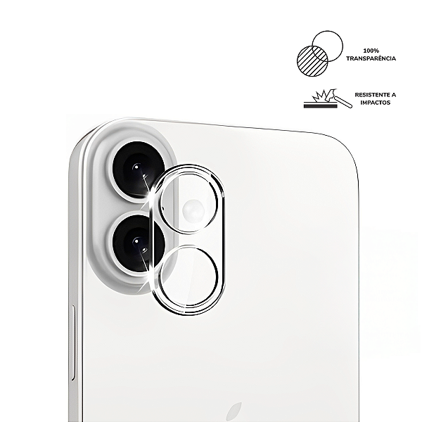 Película 3D para Câmera iPhone 16 / iPhone 16 Plus
