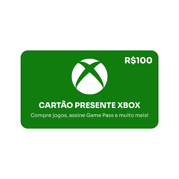 Recarga Xbox Live R$100