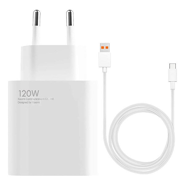 Fonte Celular + Cabo USB-A para USB-C Xiaomi 120W MDY-13-EG