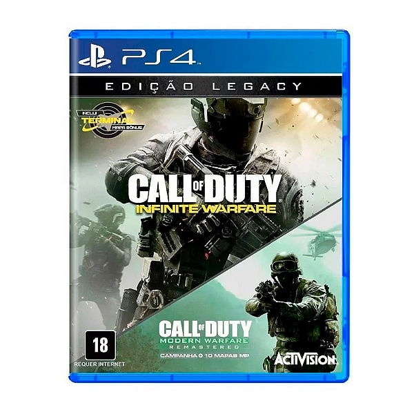Jogo Call Of Duty Infinite Warfare + Modern Warfare Remasterizado Edição Legacy - PS4 Seminovo