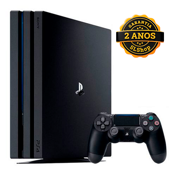 Console Sony PS4 Pro 1TB Preto Seminovo