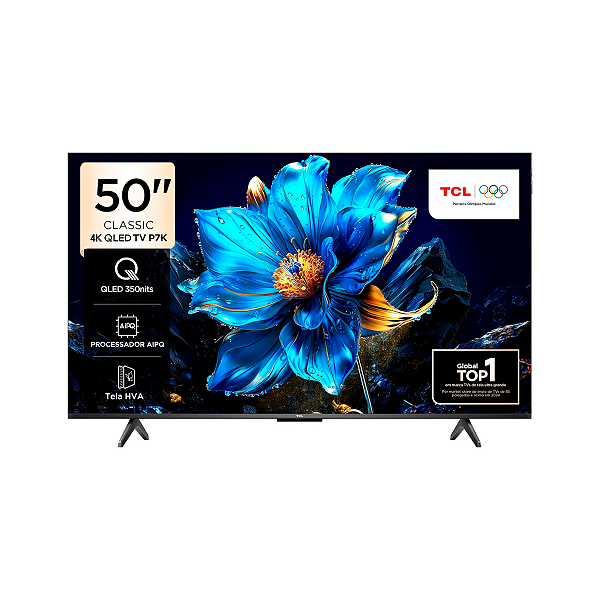Smart TV QLED 4K 50'' TCL 50P7K Wi-Fi Google TV