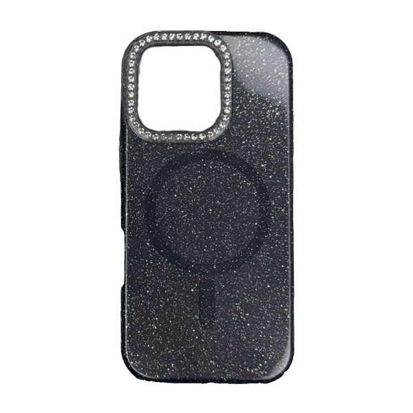 Capa para iPhone 16 Pro Com MagSafe e Cordão Salva Celular Glitter