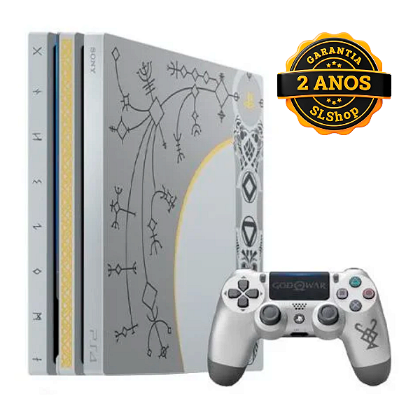 Console Sony PS4 Pro 1TB Edição Limitada God of War Seminovo