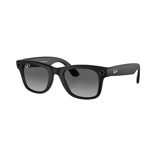 Óculos de Sol Smart Ray-Ban Meta Wayfarer RW4006 Polarizado Preto/Grafite