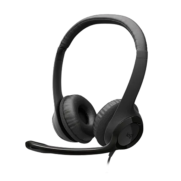 Headset Com Fio USB-A Logitech H390 Preto