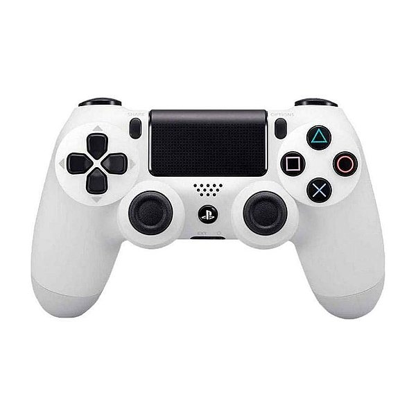 Controle Sem Fio Original PS4 Hall Effect Glacier White Seminovo