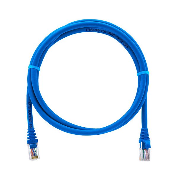 Cabo de Rede CAT6 Azul 5 metros