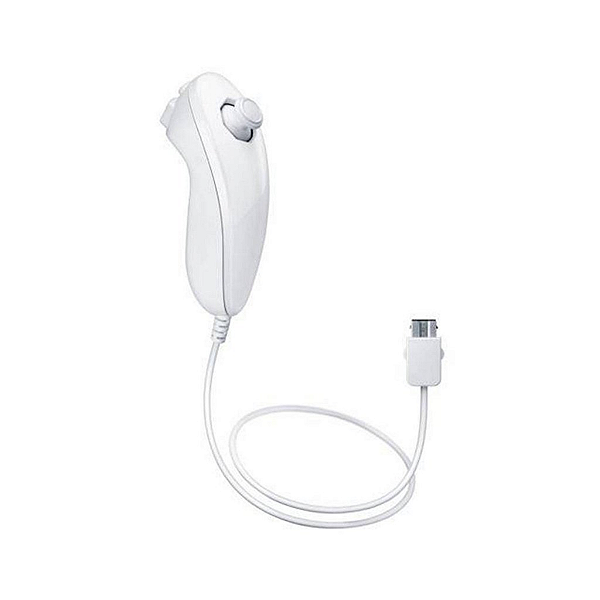 Controle Nunchuk Compatível Nintendo Wii / Wii U Branco