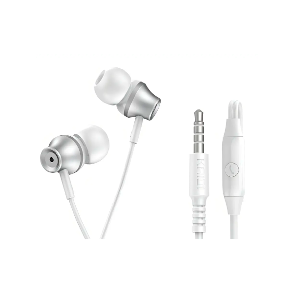 Fone de Ouvido P3 Kaidi KD-7005 Branco