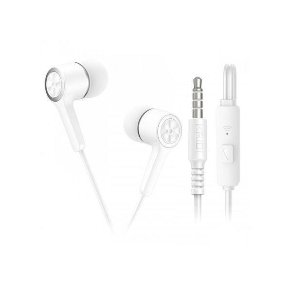 Fone de Ouvido P3 Kaidi KD-7001 Branco
