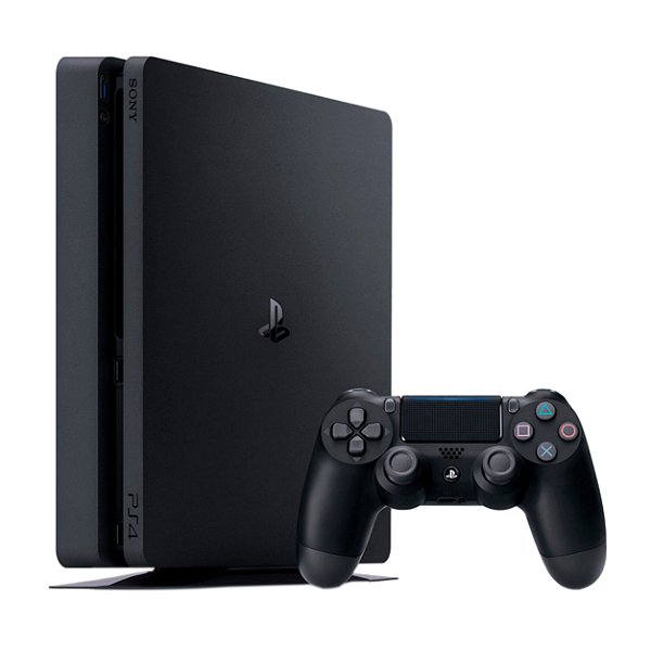 Console PS4 Slim 500GB com Jogos Preto Seminovo