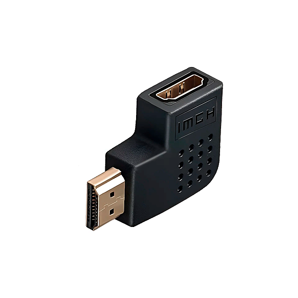 Adaptador HDMI Fêmea para HDMI Macho Esquerda