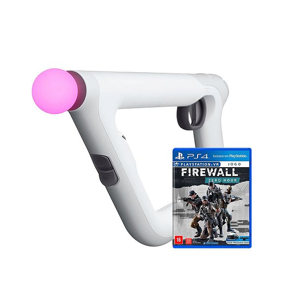 Aim Controller PlayStation VR + Jogo Firewall Zero Hour -PS4
