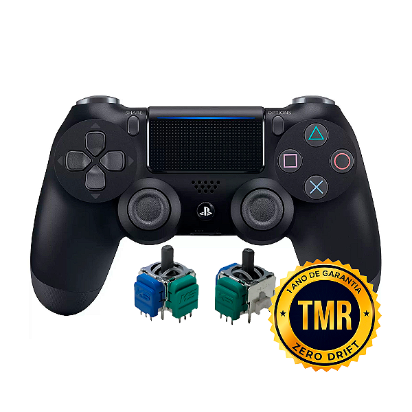 Controle Sem Fio Original PS4 TMR Preto Seminovo